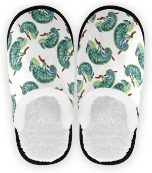 visesunny Slippers for Women Mens Winter Warm Memory Foam Cotton Home Slippers Soft Plush Fleece Slip on House Slippers for Girls Indoor Outdoor Shoes
