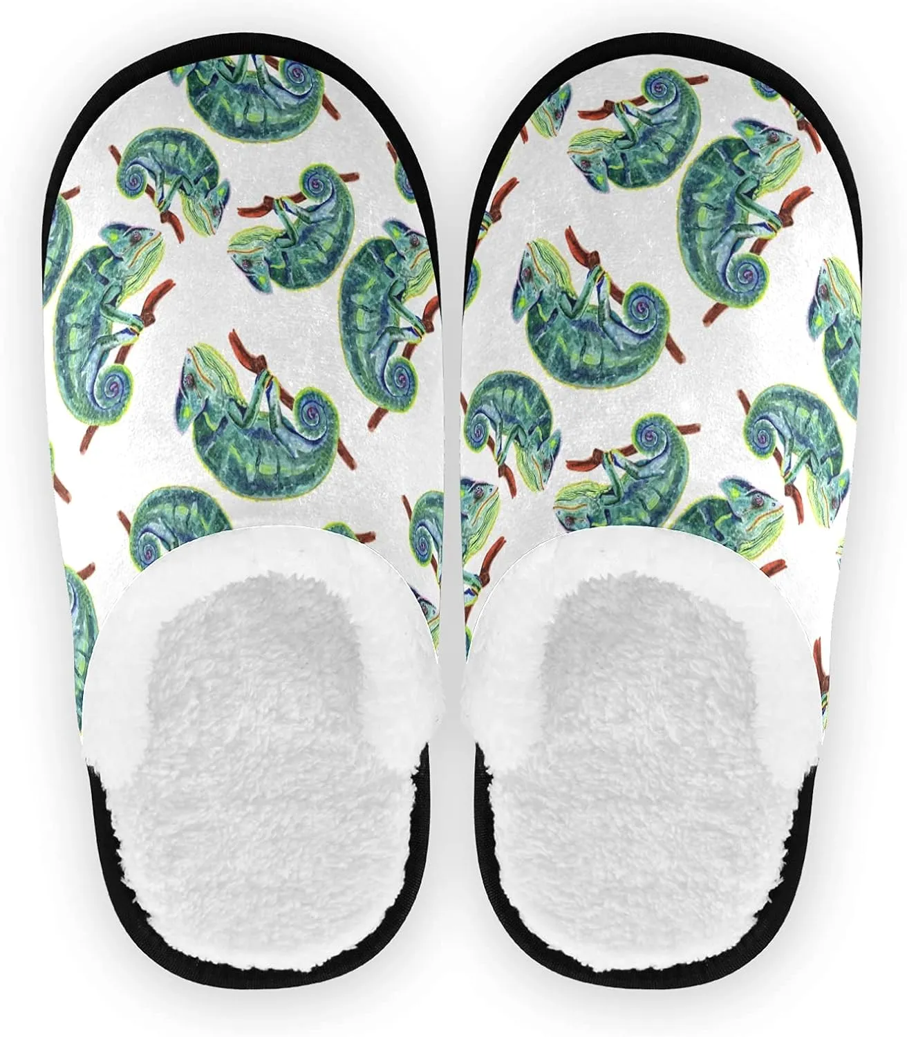 visesunny Slippers for Women Mens Winter Warm Memory Foam Cotton Home Slippers Soft Plush Fleece Slip on House Slippers for Girls Indoor Outdoor Shoes
