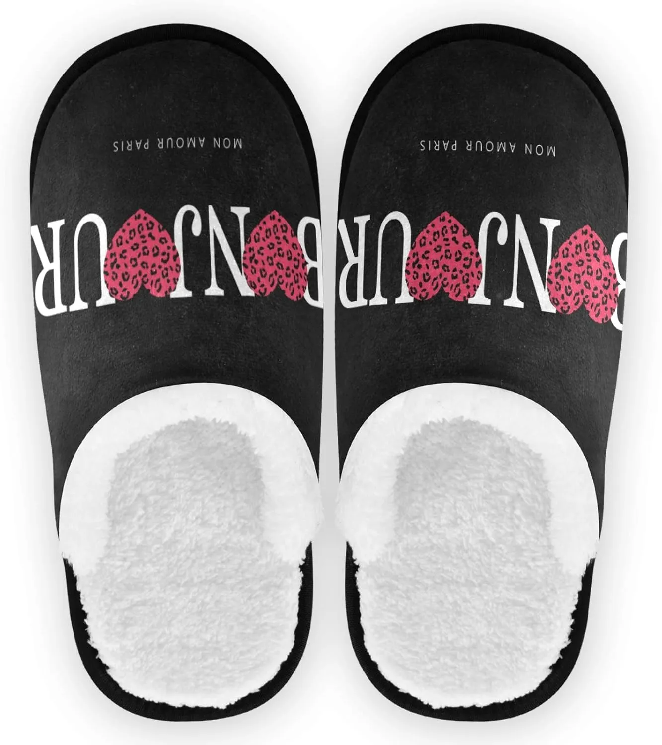 Visesunny Stylish Men Women Slippers - Unisex Adults House Shoes Lightweight Indoor Travel Warm Slippers