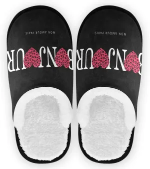 Visesunny Stylish Men Women Slippers - Unisex Adults House Shoes Lightweight Indoor Travel Warm Slippers