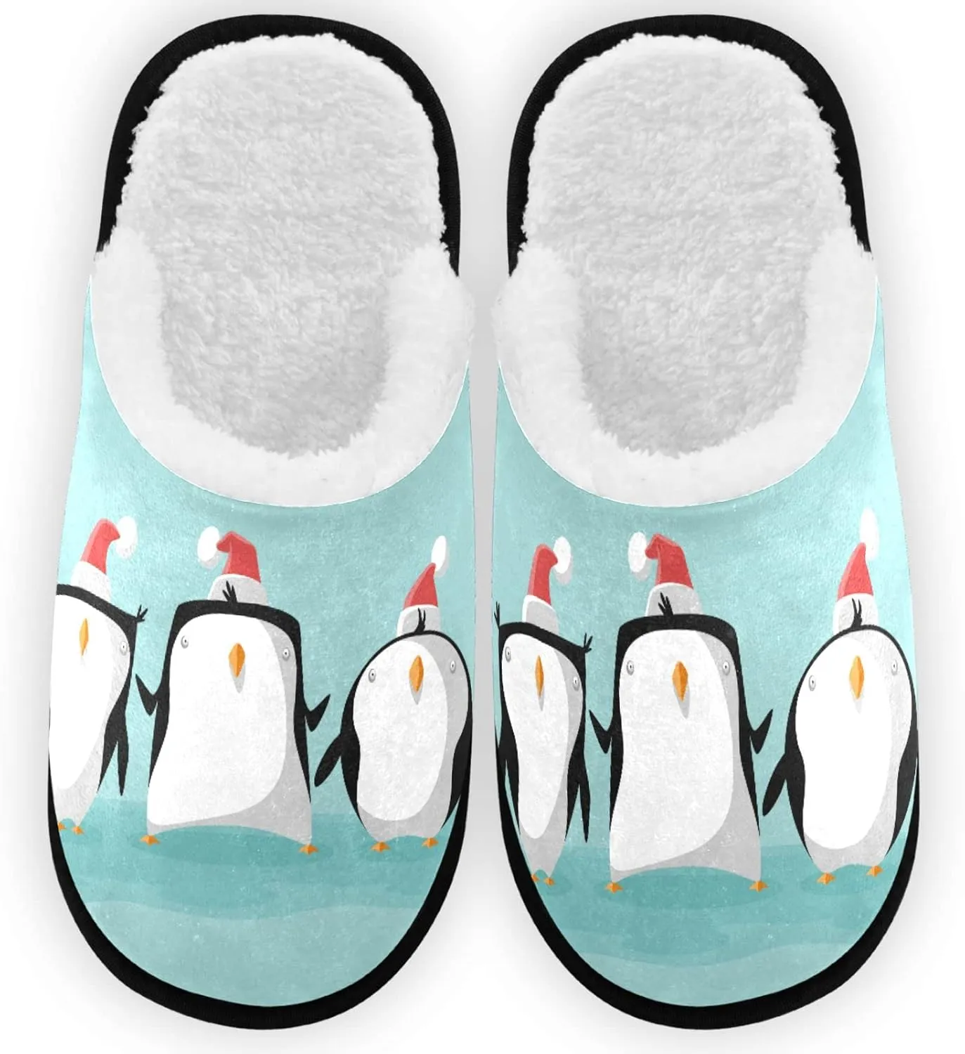 Visesunny Stylish Men Women Slippers - Unisex Adults House Shoes Lightweight Indoor Travel Warm Slippers
