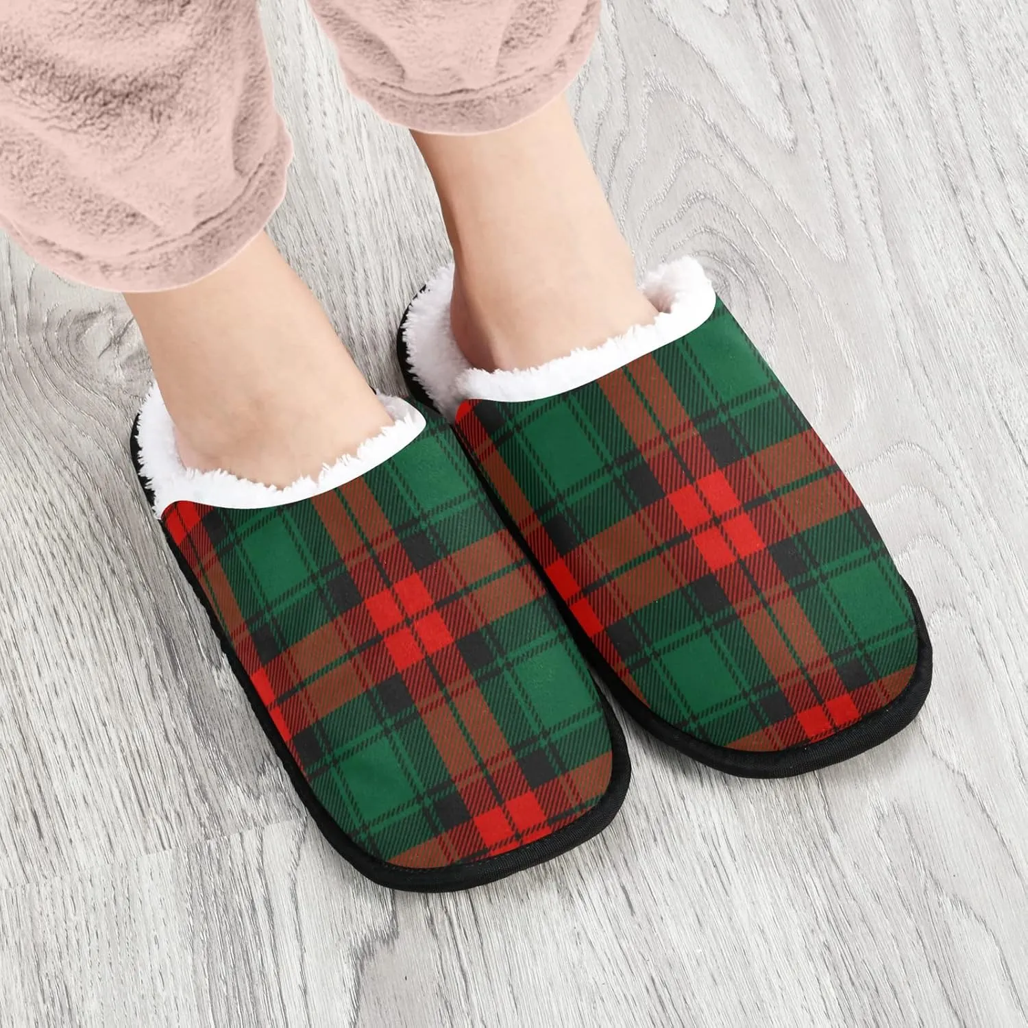 Visesunny Stylish Men Women Slippers - Unisex Adults House Shoes Lightweight Indoor Travel Warm Slippers