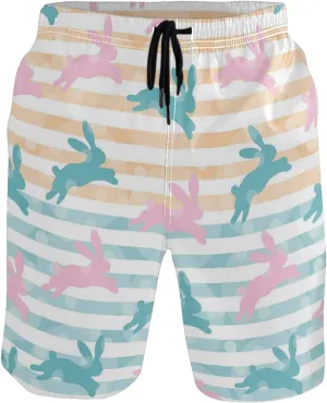 visesunny Stylish Mens Swim Trunks Quick Dry Beachwear Sports Swim Board Shorts Holiday Party Bathing Suits