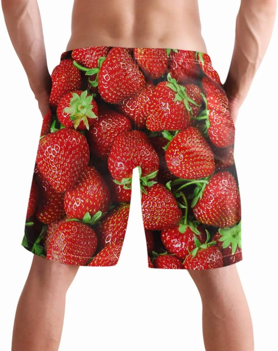 visesunny Men's Novelty Beach Shorts Quick Dry Swimwear Sports Running Swim Board Shorts
