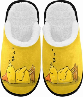 Visesunny Modern Cute Funny House Slippers for Women Men - Unisex Indoor Outdoor