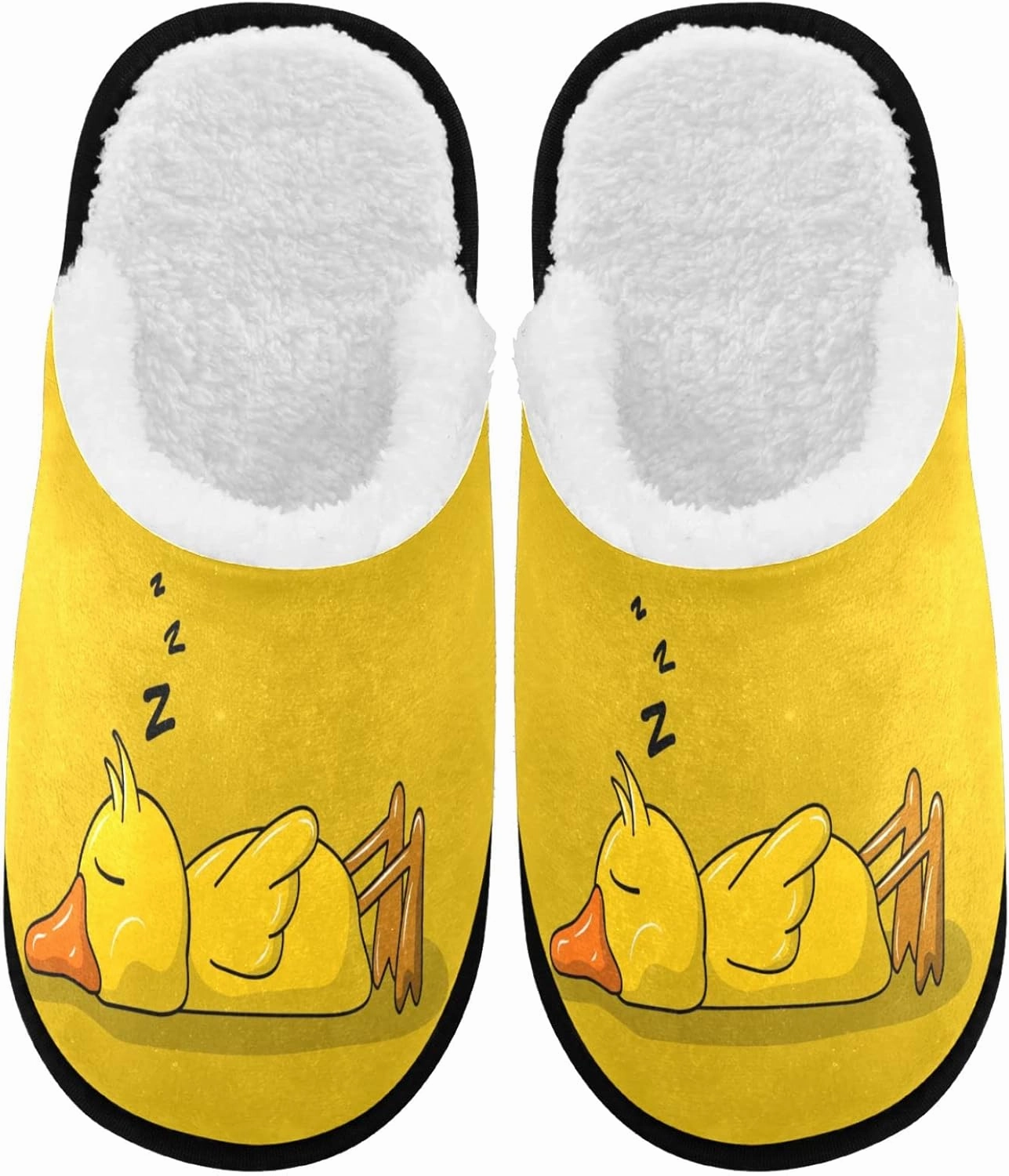 Visesunny Modern Cute Funny House Slippers for Women Men - Unisex Indoor Outdoor