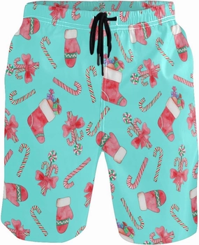 visesunny New Summer Men's Swim Trunks Quick Dry Bathing Suits Holiday Beach Short Casual Board Shorts
