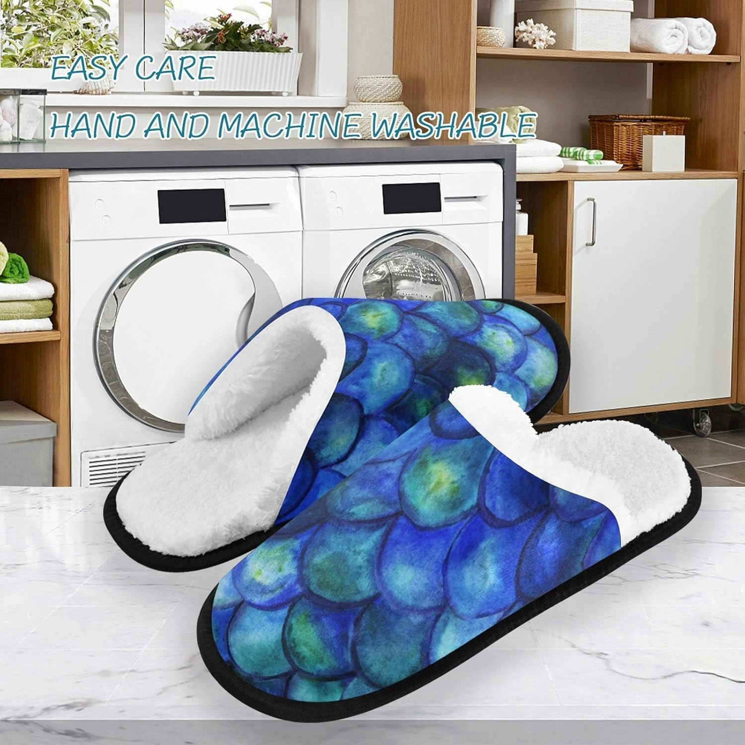 visesunny Slippers for Women Mens Stylish Foral Winter Warm Memory Foam Cotton Home Slippers Soft Plush Fleece Slip on House Slippers for Girls Indoor Outdoor Shoes