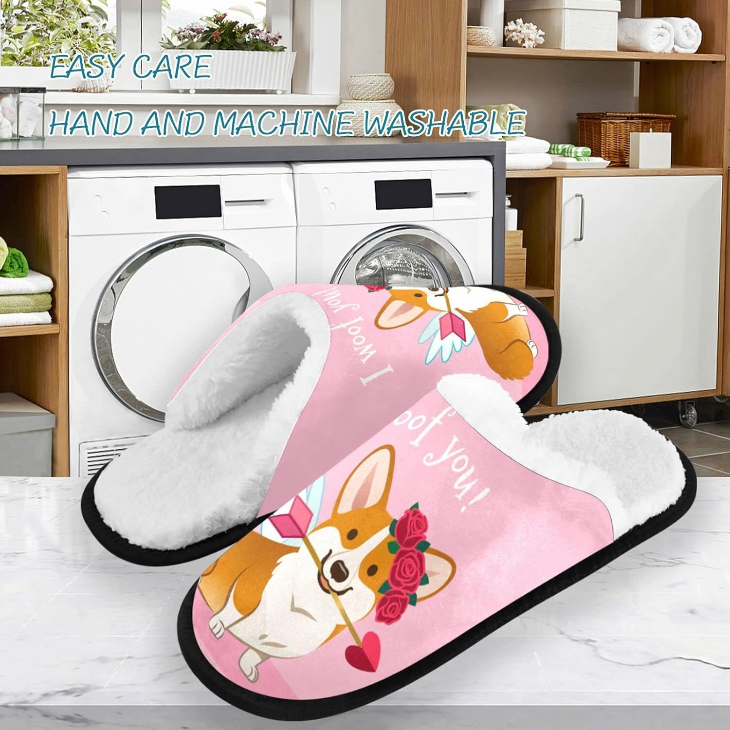 Visesunny Stylish Men Women Slippers - Unisex Adults House Shoes Lightweight Indoor Travel Warm Slippers