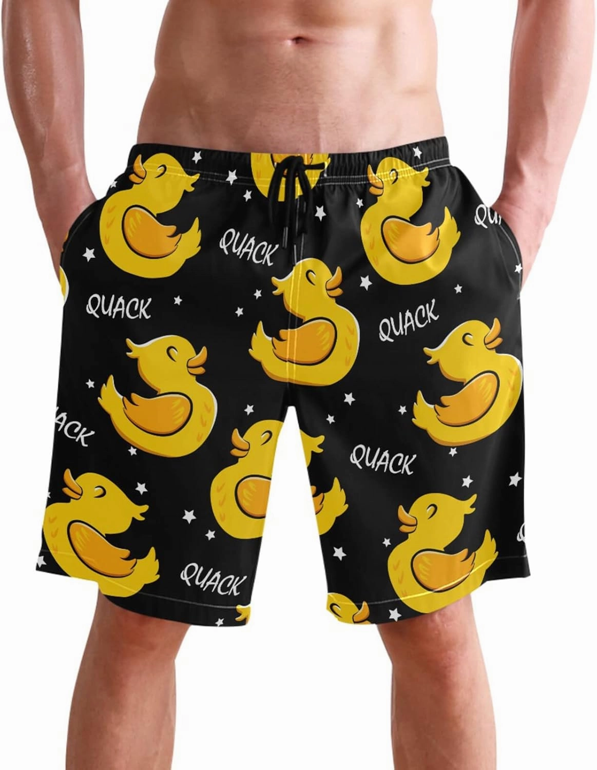 visesunny Stylish Mens Swim Trunks Quick Dry Beachwear Sports Running Swim Board Shorts Bathing Suits Mesh Lining