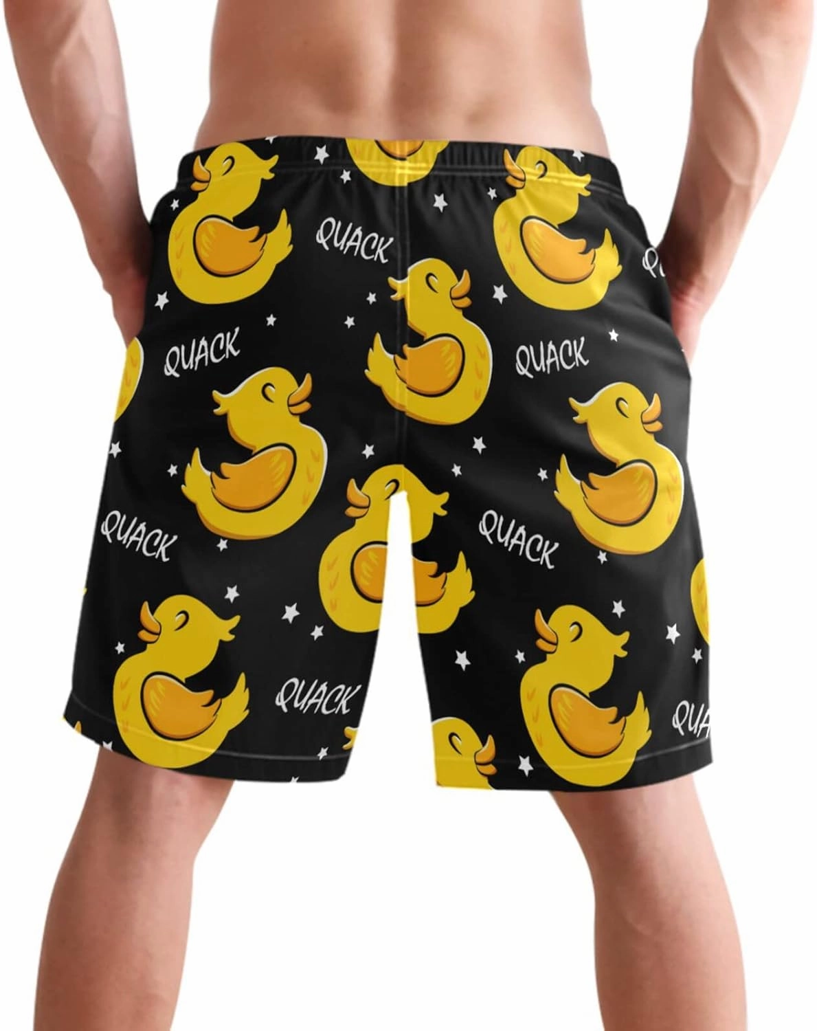 visesunny Stylish Mens Swim Trunks Quick Dry Beachwear Sports Running Swim Board Shorts Bathing Suits Mesh Lining