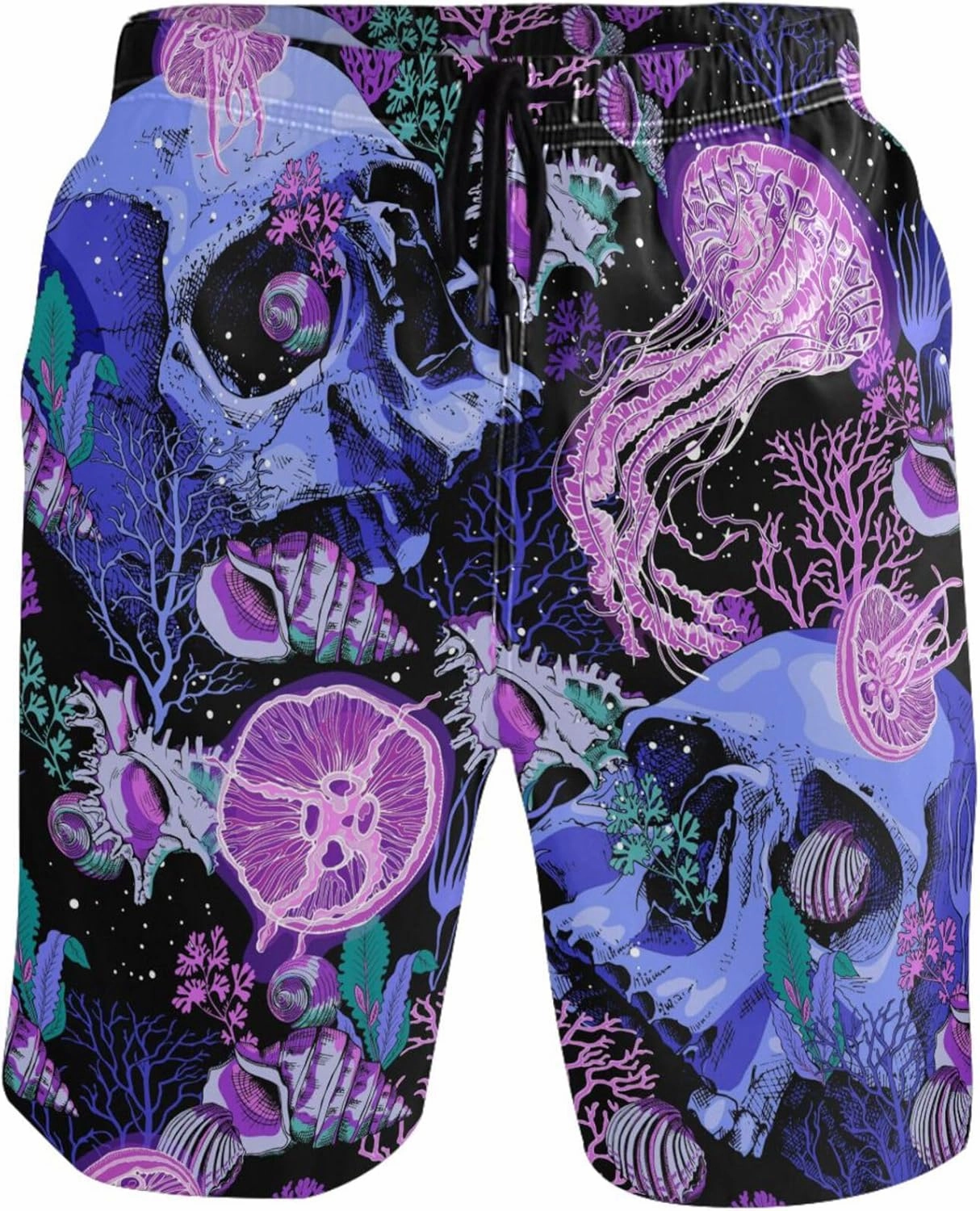 visesunny Stylish Mens Swim Trunks Quick Dry Beachwear Sports Swim Board Shorts Holiday Party Bathing Suits