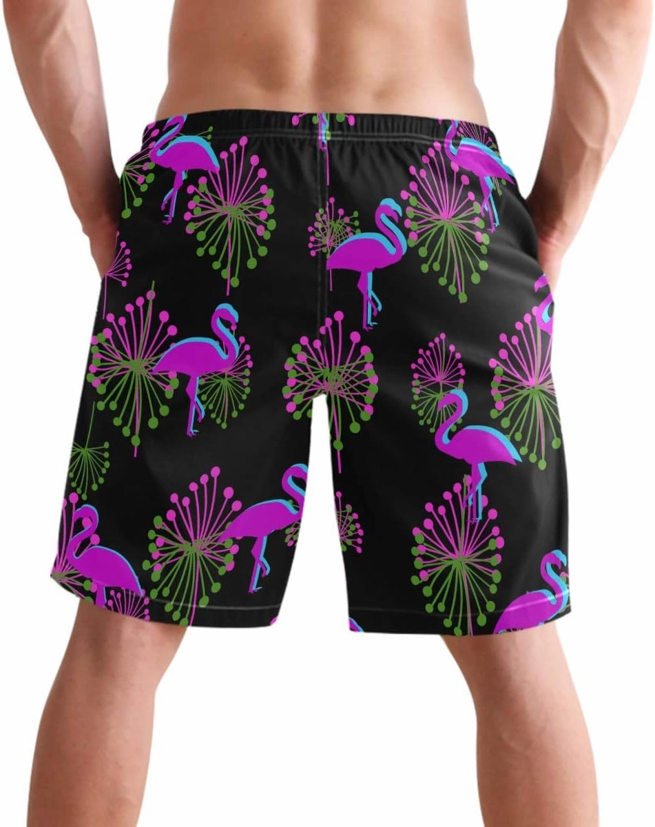 visesunny Summer Mens Swim Trunks Mesh Liner Swimming Trunks Men's Bathing Suit Quick Dry Swim Shorts