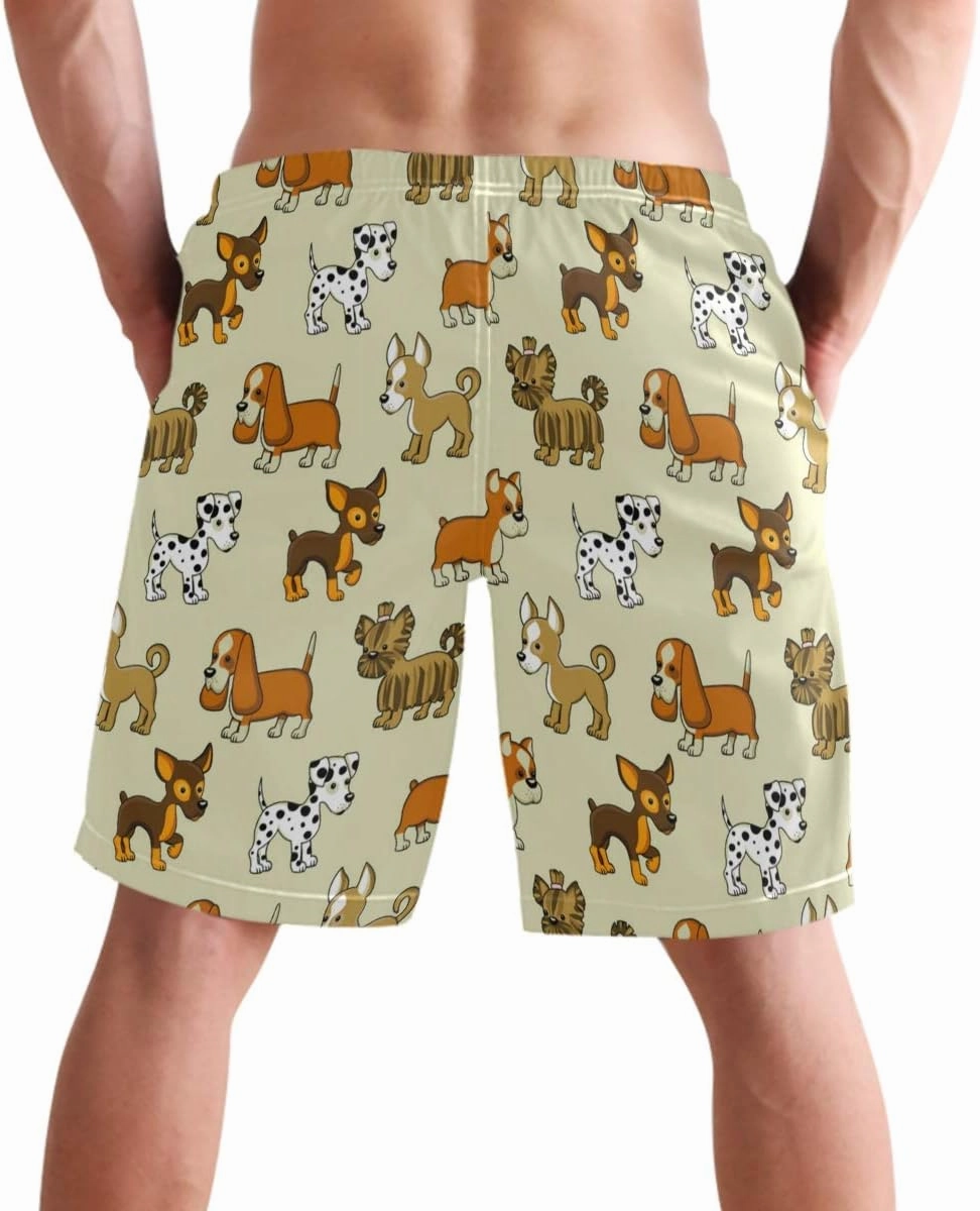 visesunny Summer Mens Swim Trunks Mesh Liner Swimming Trunks Men's Bathing Suit Quick Dry Swim Shorts