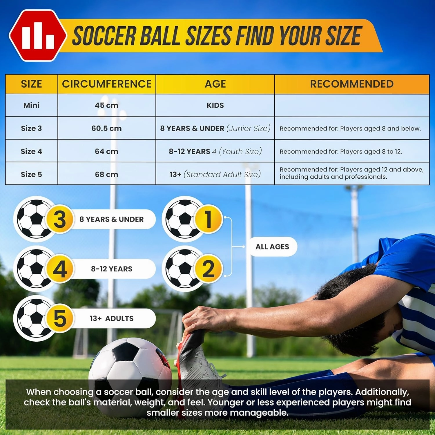 Vizari Verona Soccer Ball for Kids, Youth, Adults - Size 3,4,5 - Practice & Match, Indoor & Outdoor Soccer Ball for Boys, Girls (Pack of 1, 6, & 12)