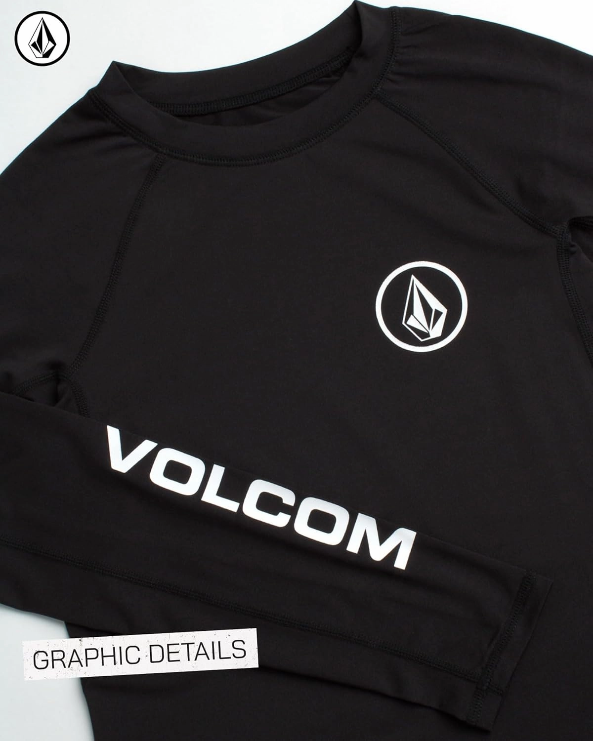 Volcom Boys Swim Shirt - UPF 50  Long Sleeve Rash Guard for Boys - Quick Dry Kids Swimwear Sun Protection Swim Shirts