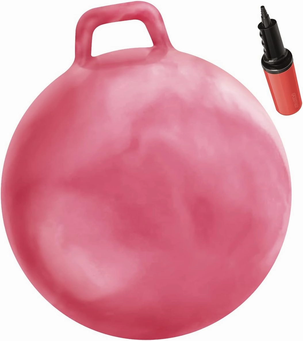 WALIKI Hopper Ball for Adults | 29" Pink Jumping Ball | Hippity Hop | Sit & Bounce Fun Outdoor Game for Parties & Family Activities