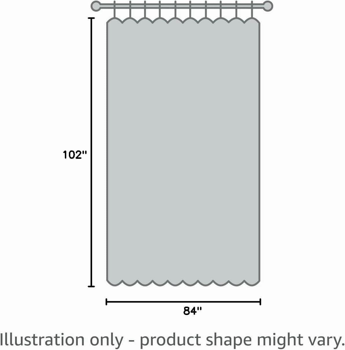 Warm Home Designs Extra Wide 102" x 84" White Color Knitted Lace Patio or Sliding Door Curtains. 16 Grommets Total. Chic, Free Flowing Design at Affordable Price. LI White Patio 84"