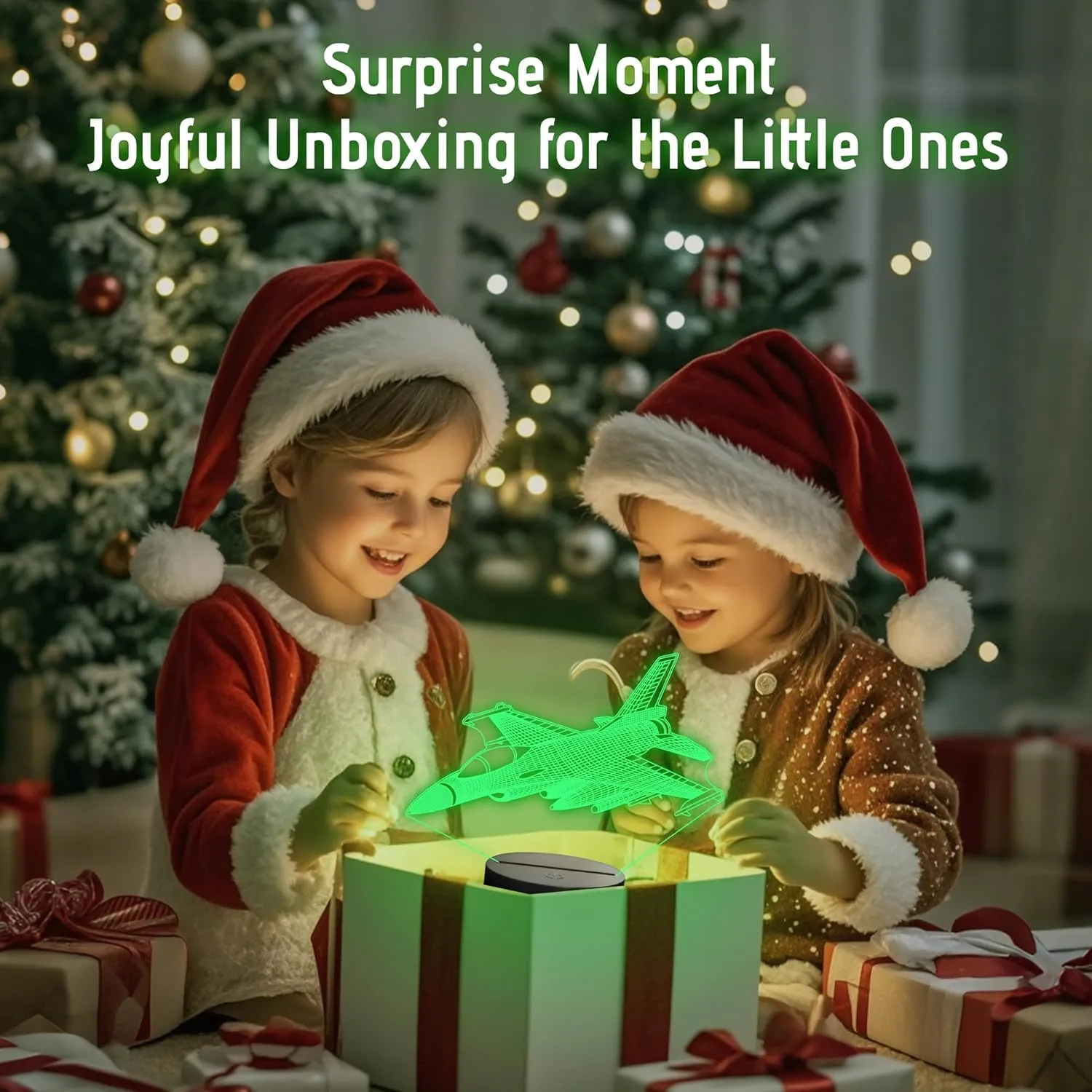 Warplane Night Lights,Kids Airplane 3D Night Light Bedside Lamp Fighter Toy Light 7 Colors Changing with Remote Control Best Christmas Gifts and Birthday Gifts for Boys Girls Kids Baby
