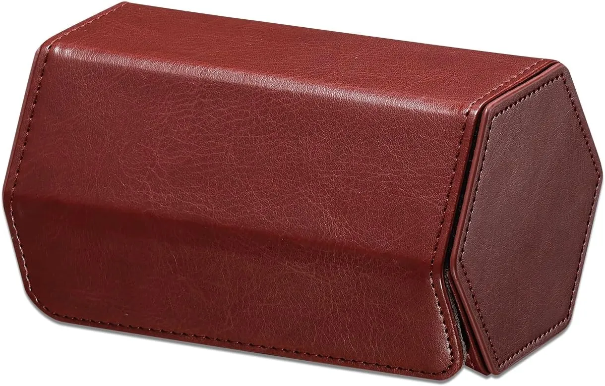Watch Travel Case Portable Organizer - Luxury Watch Roll Travel Box Recycled Leather Watch Storage and Display for Men and Women