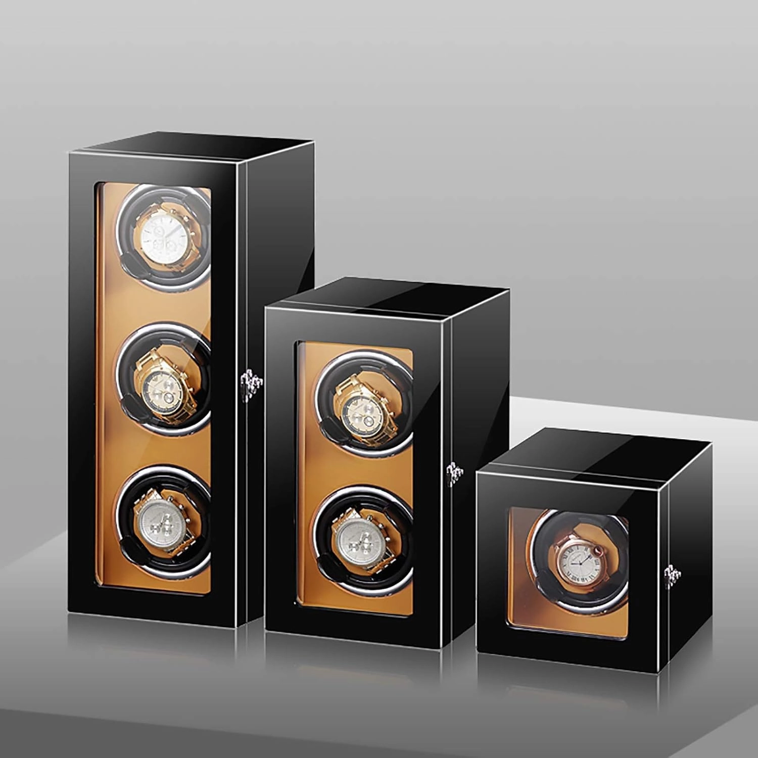Watch Stand Watch Winders for Automatic Watches - Smart Vertical Watch Winding Box Automatic Mechanical Watches Shaker Quiet Motor Rotating Watch Device Unique