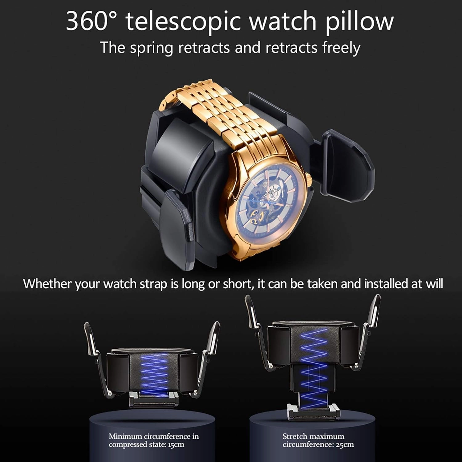 Watch Stand Watch Winders for Automatic Watches - Smart Vertical Watch Winding Box Automatic Mechanical Watches Shaker Quiet Motor Rotating Watch Device Unique