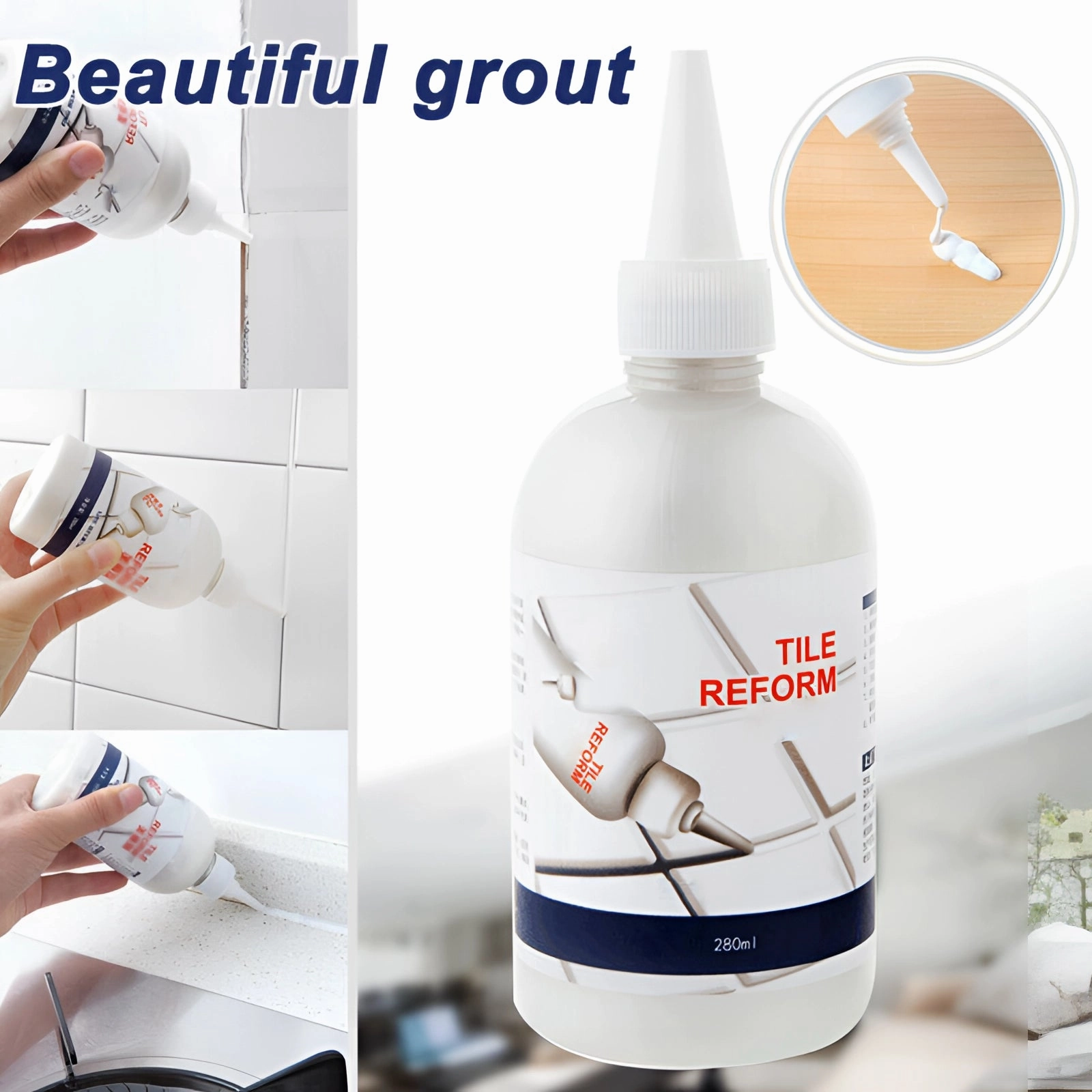 Waterproof Mold-Resistant Kitchen Sealant & Countertop Gap Filler