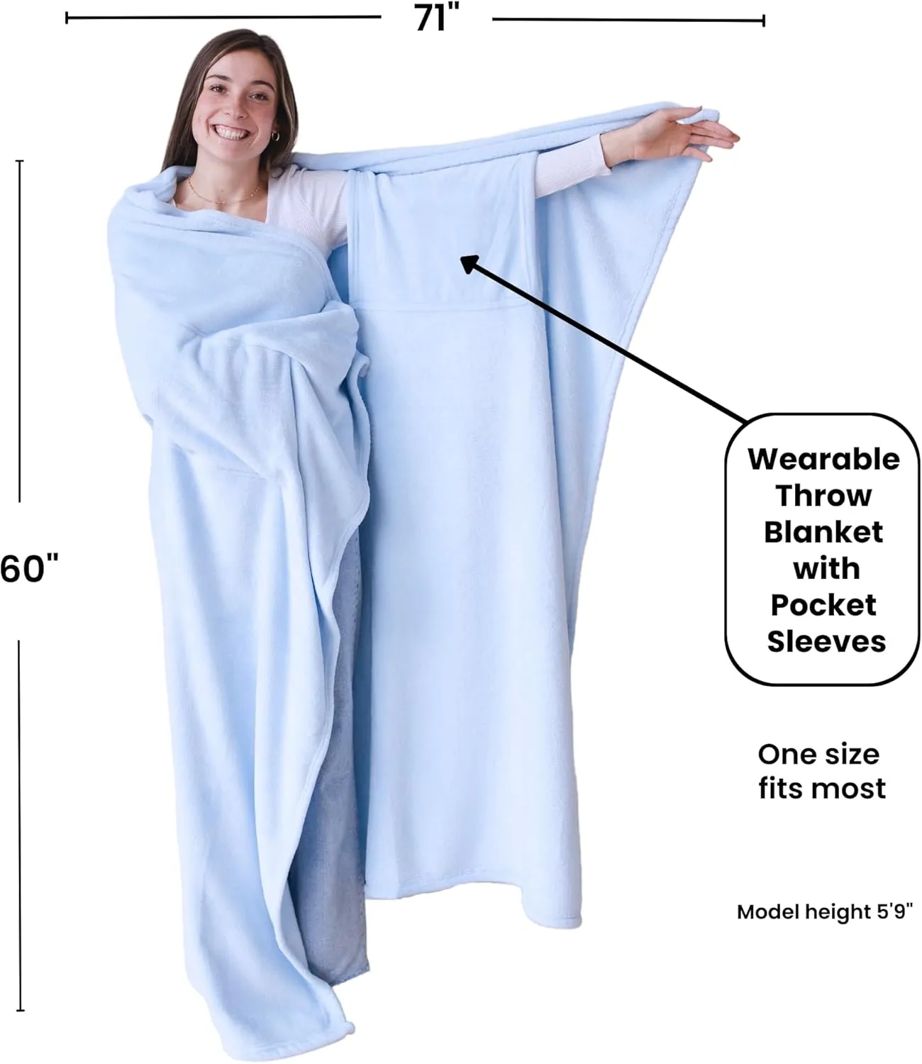 Wearable Blankets for Women - Mothers Day Gifts for Mom - Adult Wearable Blanket Men, Birthday Gifts for Women