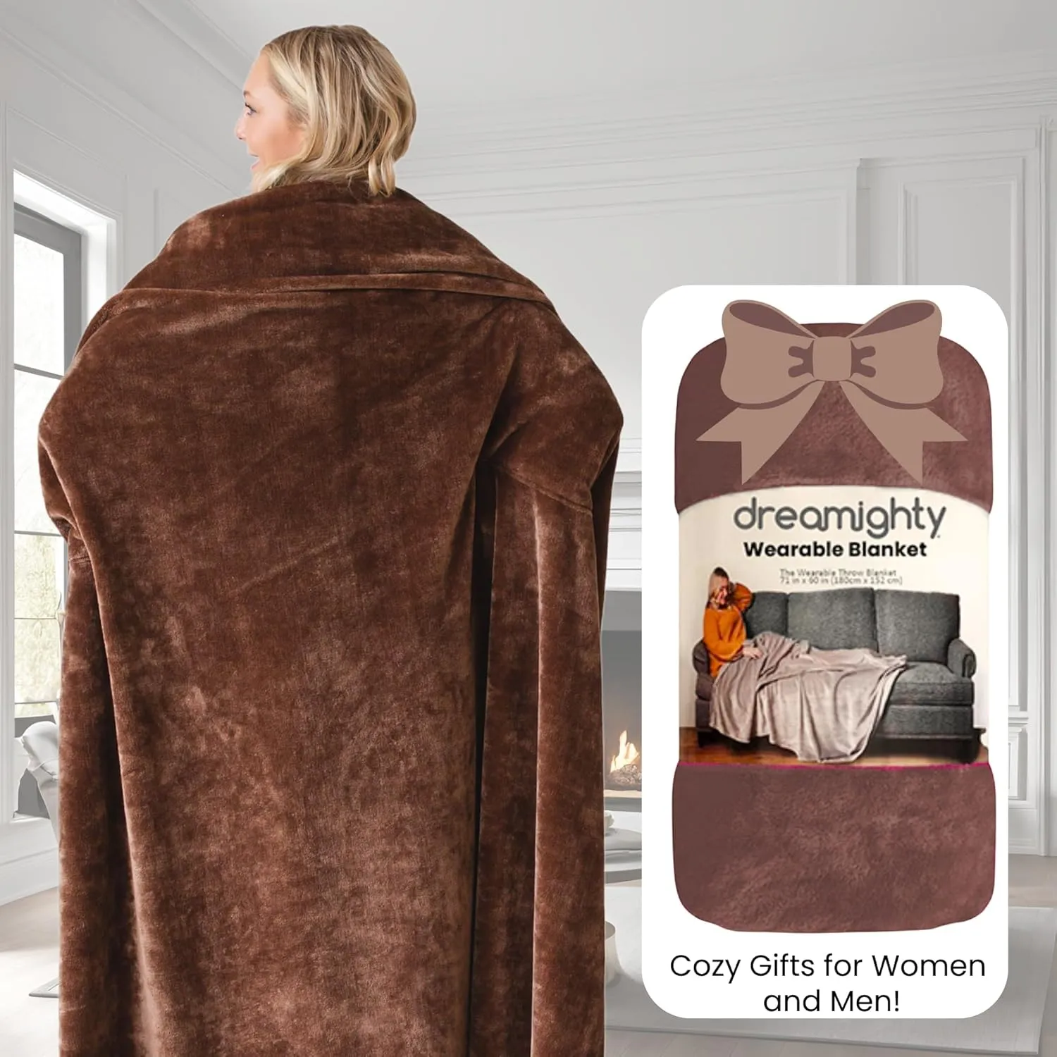 Wearable Blankets for Women - Mothers Day Gifts for Mom - Adult Wearable Blanket Men, Birthday Gifts for Women