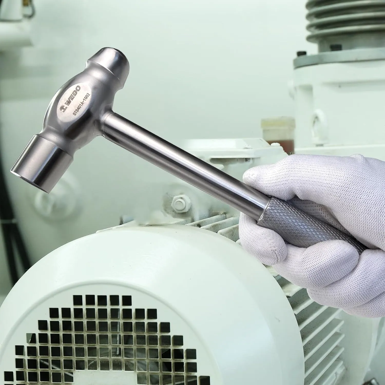 WEDO Stainless Ball Pein Hammer with Stainless Steel Handle, Corrosion Resistant, Rust Proof, Durable, Environmental friendly, 680g, 330mm, 13"