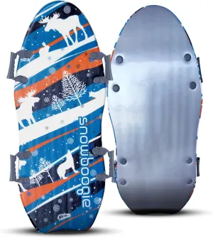 Wham-O Snowboogie Alpine Rocket 48" | Double Rider Foam Snow Sleds | PE Foam Core Sled with Soft Handles | Slick Bottom for Speed & Control | Snow Sledding for Adults & Children