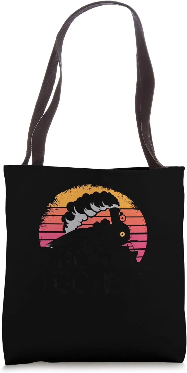 Who Tooted Funny Train Sayings Railroad Conductor Tote Bag