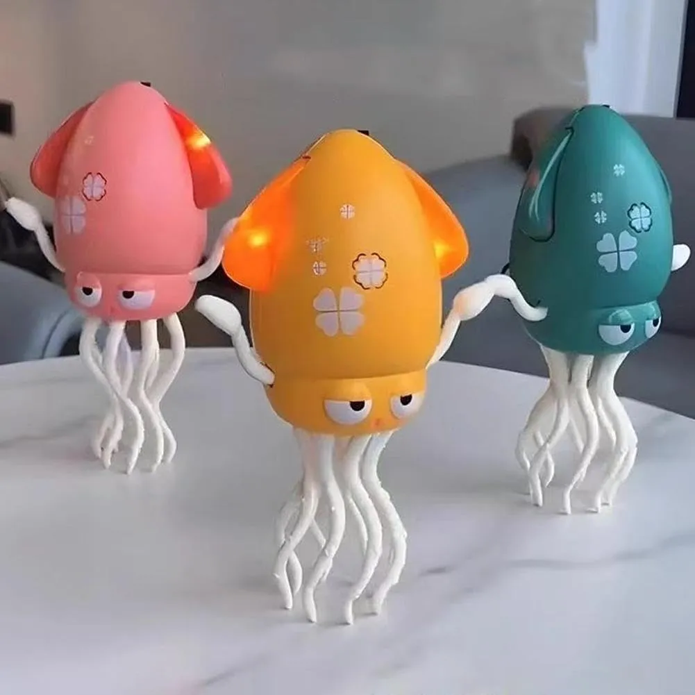 Wiggly Wonder Octopus, Smart Tentacle Explorer, Magical Electric Dancing Octopus Toy, Dancing Squid Toy, Playful Crawling Toys, Crazy 8 Leg Auto Dance, Rechargeable with Flashing Lights (Green)