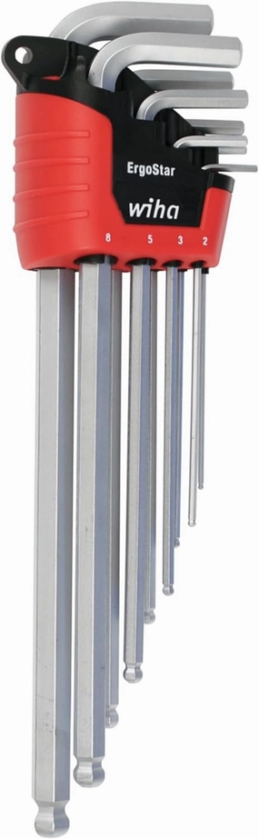 Wiha 66996 ErgoStar Ball End Hex L-Key, 9-Piece Set
