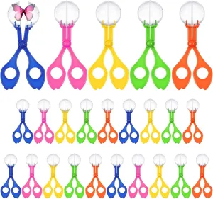 WILLBOND 24 Pcs Handy Scoopers Tongs Tweezers Scissors Multifunctional Exploration Outdoor Tools Nature Fine Motor Sensory Table Toys