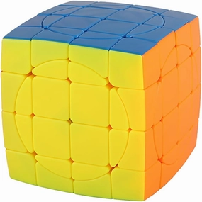 Willking 4x4 Circular Speed Cube Stickerless Magic Puzzle Toy Gift for Kids and Adults Challenge