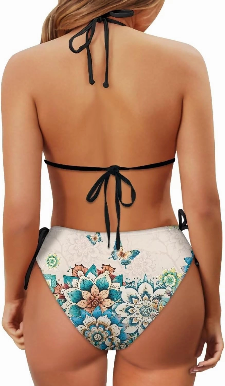 Womens Sexy Halter Bikini Set String Bathing Suit Teen Girls Swimming Suit 2 Piece Swimsuit