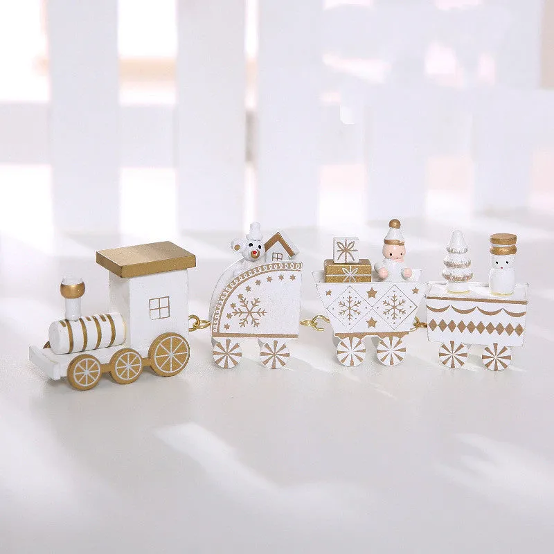 Wooden Christmas Train Xmas Decoration Set 2022