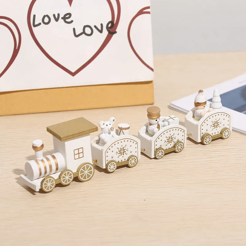 Wooden Christmas Train Xmas Decoration Set 2022