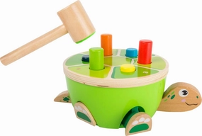 Wooden Turtle Hammering Game - Toy Designed for Kids, Ages 18 Month & Up