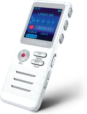 X100 Voice Recorder - Voice Activated Digital Recorder, Dual Mics, 8GB, 700H Storage, Noise Reduction, Portable Audio Recorder for Lectures, Meetings, Interviews Sound