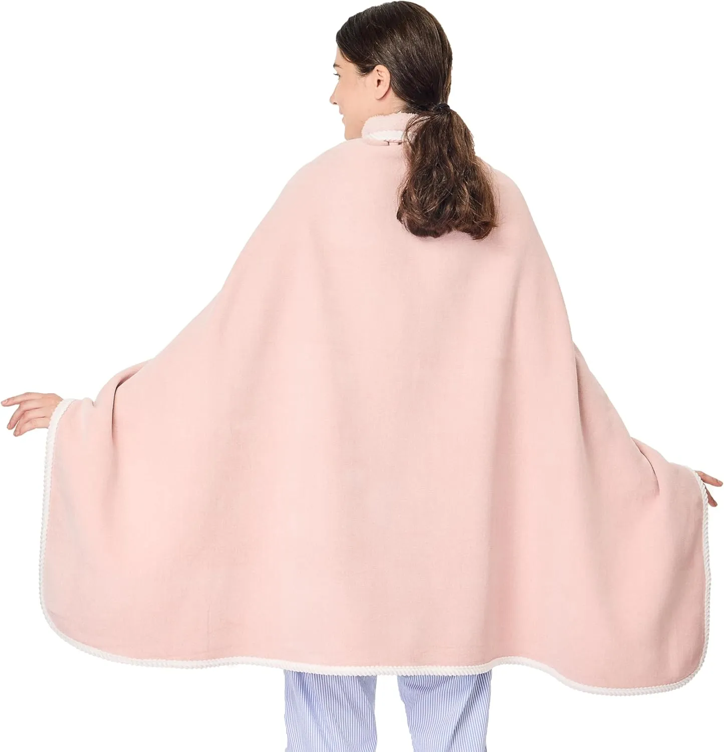 XING YE CHUAN Fleece Wearable Blanket, Comfy Poncho Throw with Buttons, Plush Sleeveless Blankets, for Women Cape Wrap Cover…