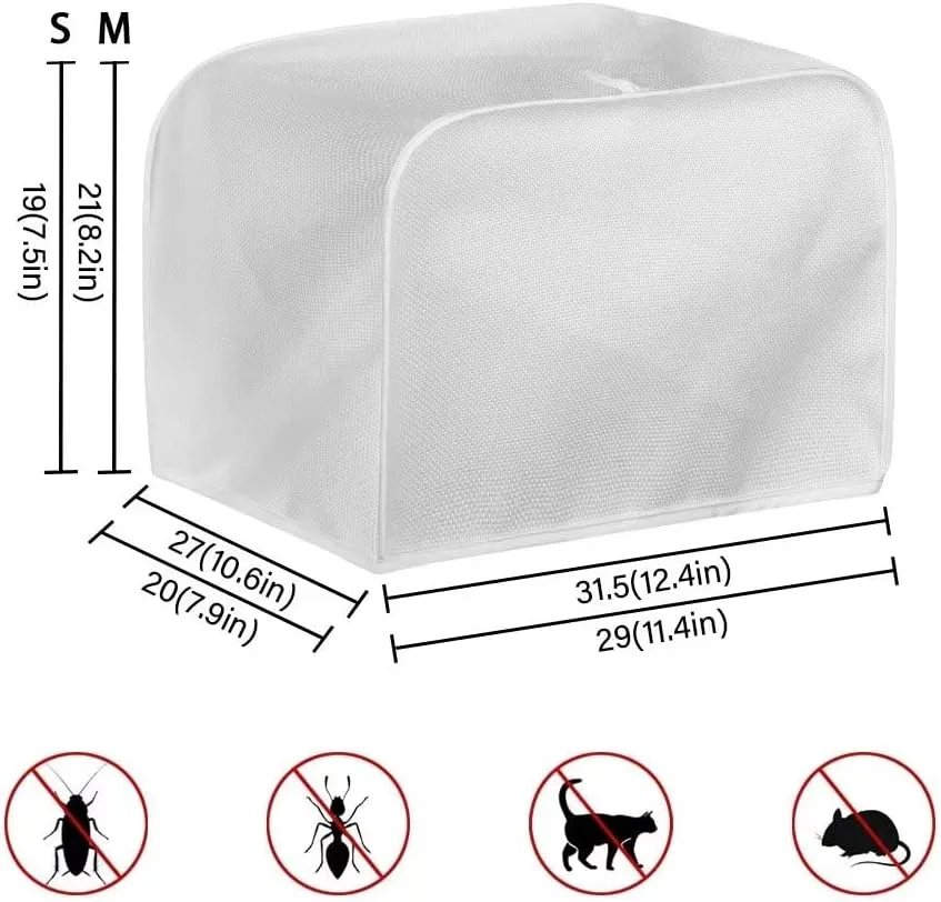 Xoenoiee Colorful Cats Pattern Toaster Cover 2 Slice Small Appliance Covers Organizer Toaster Bag Bread Maker Cover Washable Toaster Oven Cover, S