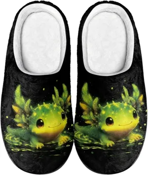Xoenoiee Men Women Warm Fuzzy Slippers Bedroom Slippers House Shoes Anti Slip Winter Indoor Slippers