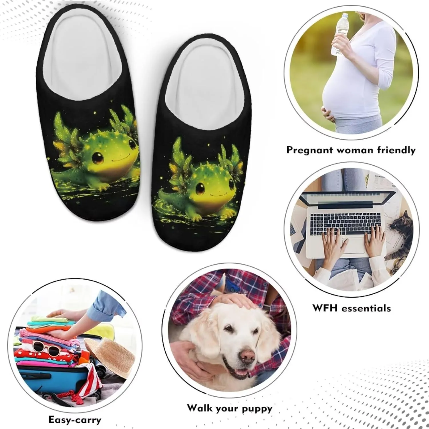 Xoenoiee Men Women Warm Fuzzy Slippers Bedroom Slippers House Shoes Anti Slip Winter Indoor Slippers