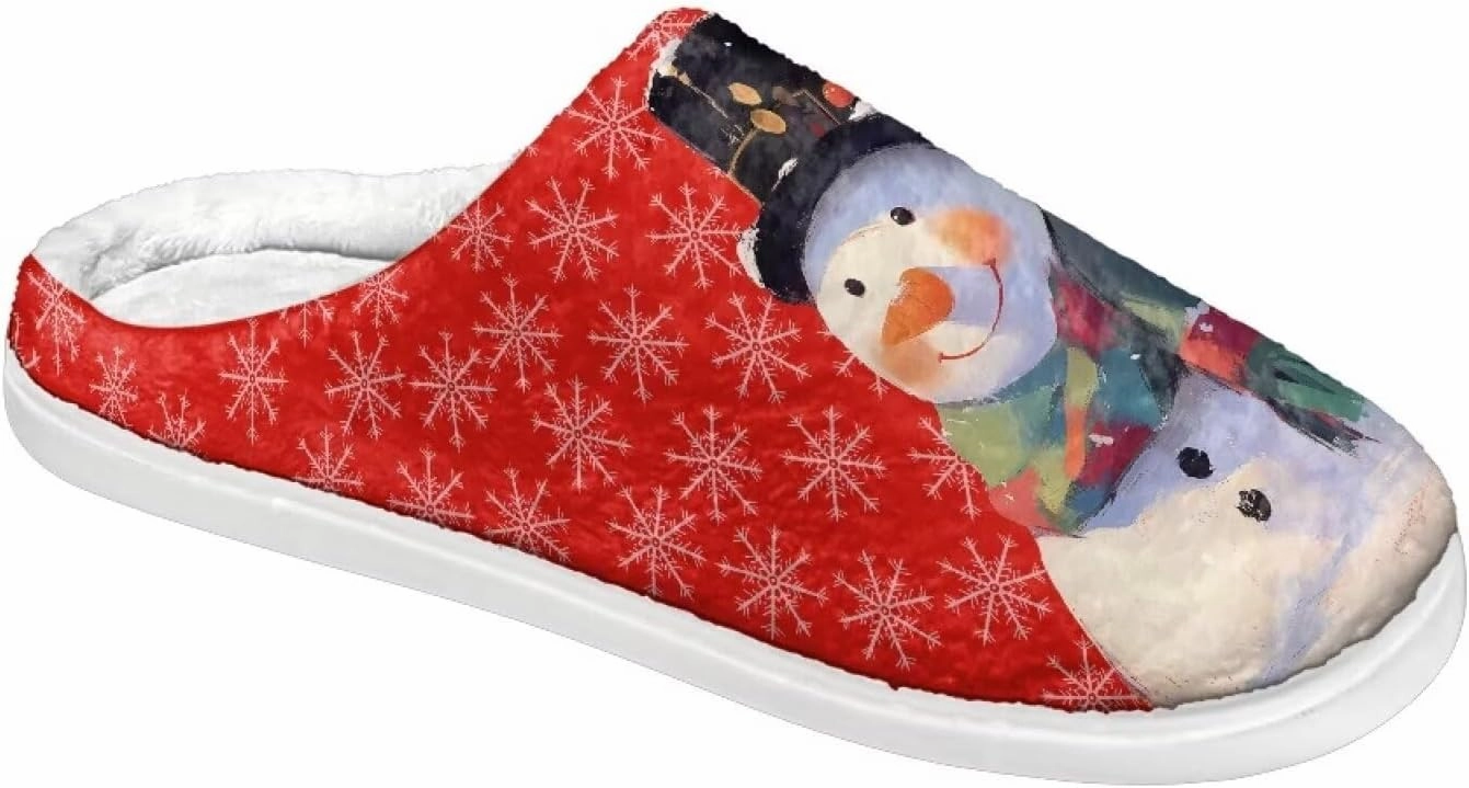 Xoenoiee House Slippers Winter Warm Bedroom Shoes Non Slip House Slippers, Anti-Skid Cozy Indoor Outdoor Slippers