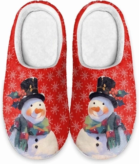 Xoenoiee House Slippers Winter Warm Bedroom Shoes Non Slip House Slippers, Anti-Skid Cozy Indoor Outdoor Slippers
