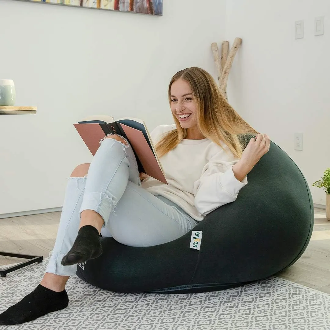 Yogibo Pod X Small Bean Bag Lounger Chair for Adults and Teens with Filling, Soft, Plush, Comfy, Sensory Lounge Beanbag, Washable Cover, Flamingo
