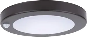 YoonLIT Flush Mount PIR Motion Sensor LED Ceiling Light, 6.2 Inch 10.5W 700 Lumen, Motion Activated Ceiling Fixture for Closet, Garage, Doorway, Stairway, Hallway, Bronze Finish 5000K 1-Pack