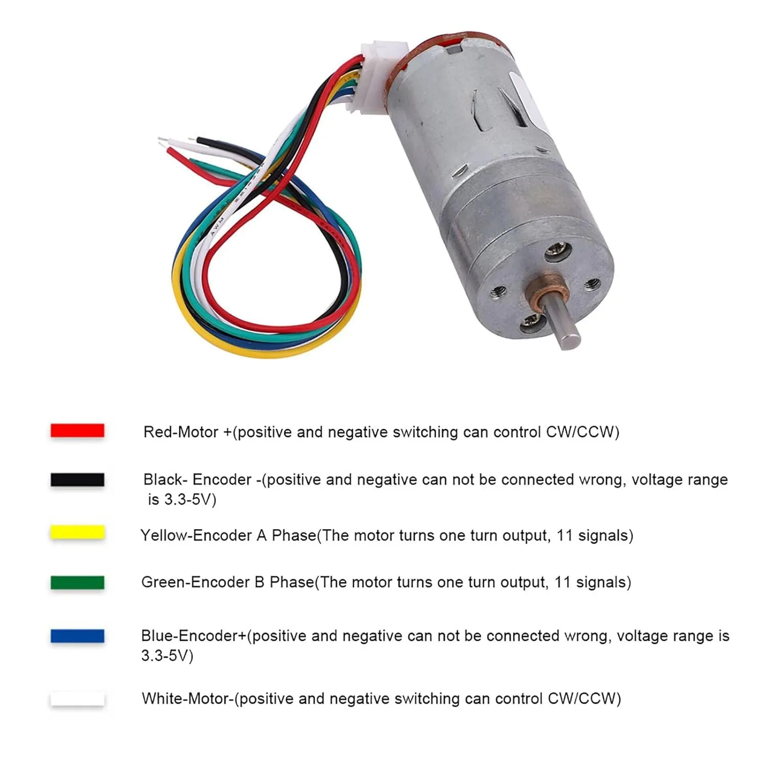 Yosoo Model Engine Kit, Mini Motor Dc 12V Encoder Gear Motor 65mm Wheel Kit Micro Speed Reduction Mini Small Dc for Smart Car Robot (Speed ​​500)